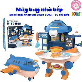 Đồ Chơi Hướng Nghiệp Nhập Vai BOWA 8093 - Máy Bay Nhà Bếp 2 trong 1 (30 Chi Tiết)