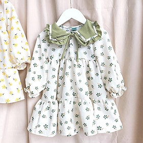 Váy Thiết Kế Mùa Thu Dài Tay Dáng Xoè Cho Bé OP Kids