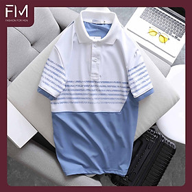 Áo thun cổ bẻ nam phối màu trẻ trung, chất thun mềm mịn thoải mái hoạt động - FORMEN SHOP - FMPS162