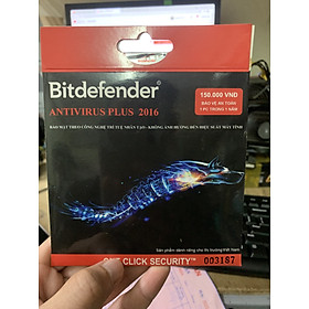 Mua Phần Mềm Diệt Virus Bitdefender Antivirus Plus 2016 Bản Quyền 1 năm - Hàng chính hãng
