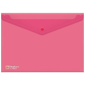 Bìa Nút Nhựa Elephant 425A4 - Màu Đỏ