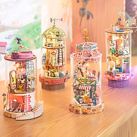 Mô hình nhà DIY Doll House Mysterious World DS001 - DS004 Glass Miniature