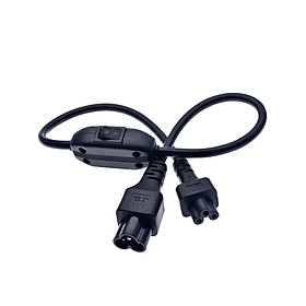 IEC320 C5 to  Extension Cord 2.5A 150V with on / Off Switch Adapter Cable for Notebook