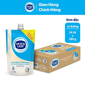 Thùng 24 túi kem đặc có đường Dutch Lady 280g