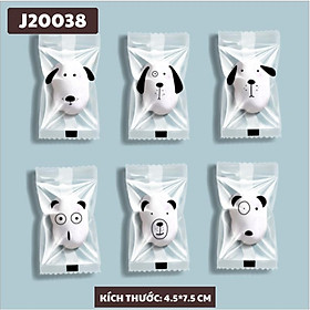 Mua Túi Bánh Quy Kẹo Bánh Hạnh Nhân Bánh Dứa Hình Thú EMOJI dễ thương Size 4.5 x7.5 cm set 100 túi