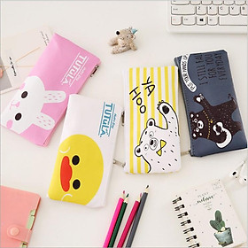 Túi đựng bút vải canvas in hình mã TB10 - giao mẫu ngẫu nhiên