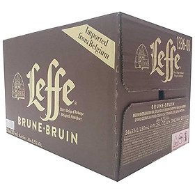 Thùng 24 Chai Bia Leffe Brune (330ml / Chai)