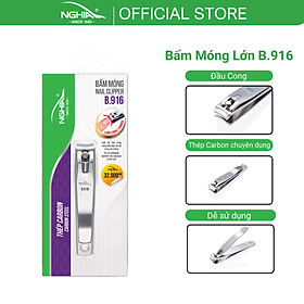 Bấm Móng Tay Chân Thép Chuyên Dụng KỀM NGHĨA B.916 - Lưỡi Cong (Loại Lớn)