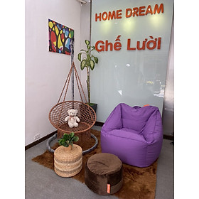 Ghế Lười Sofa Góc Màu Tím Home Dream 