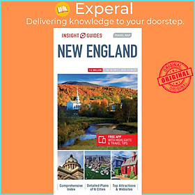 Sách - Insight Guides Travel Map New England by Insight Guides (UK edition, paperback)