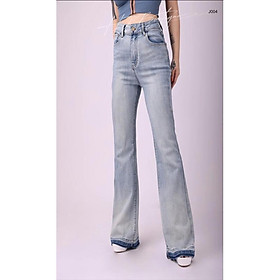 Quần Jeans ống rộng Hàn Quốc -J004 - XanhJeans