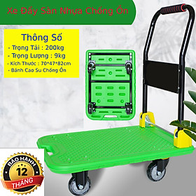 Mua Xe Kéo Sàn Nhựa Khung Thép Trọng Tải 200kg CHất Lượng Cao