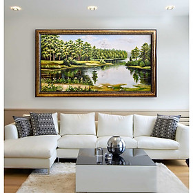Mua Tranh sơn dầu phong cảnh 80x160 không khung