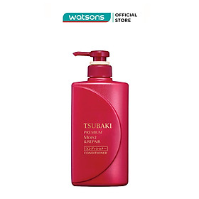 Dầu Xả Tsubaki Premium Moist Conditioner Dưỡng Tóc Bóng Mượt 490ml