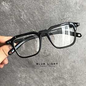 Kính Giả Cận, Gọng Kính Cận Nam Nữ Mắt Vuông Cá Tính Gọng Nhựa Cao Cấp Siêu Nhẹ - BLUE LIGHT SHOP