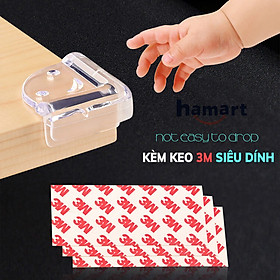 SET 2 Nút Silicone Bọc Cạnh Bàn Ghế Bịt Góc Chống Va Đập Bảo Vệ An Toàn Cho Bé Tròn & Vuông Keo Dán 3M