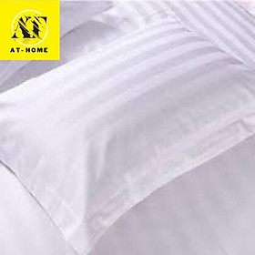 Gối Lông vũ Microfiber Sọc trắng dùng trong khách sạn và gia đình sang mịn đẳng cấp 5 sao - LAN PHAM BEDDING