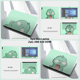 Mua Skin Dán Laptop Cắt Sẵn - Mẫu Khủng Long Xanh - Dành Cho Tất Cả Các Dòng Laptop - Cắt Sẵn Theo Từng Dòng Máy