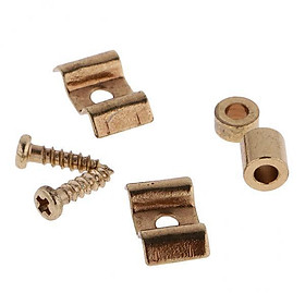 3X Set of 2 Roller String Retainer Guide Fits ST Sq Electric Guitar Accs Golden