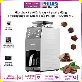 Mua Máy pha cà phê Drip xay và pha tự động thương hiệu Hà Lan cao cấp Philips HD7901/10 - Hàng nhập khẩu
