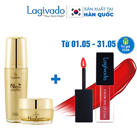 Bộ đôi trẻ hóa da, giảm nám tàn nhang Hàn Quốc Lagivado Natin Ceutic (Serum Ceutic 50 ml + cream Ceutic 50g)