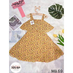 Đầm bé gái, váy bé gái hoa nhí cách điệu thời trang, đồ bé gái VyVy Kids Fashion