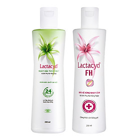 Bộ 2 Chai Dung Dịch Vệ Sinh Phụ Nữ Lactacyd Ngày Dài Tươi Mát 250ml + FH 250ml