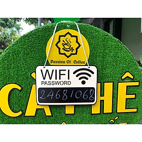 Mua Tranh gỗ treo ghi pass wifi quán cafe  shop đồ