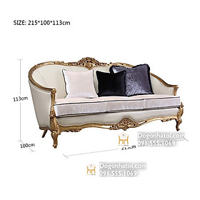 Mua Sofa Da Phòng Khách Cao Cấp Nhập Khẩu Tân Cổ Điển SF415 - Đồ Gỗ Nhà Tôi