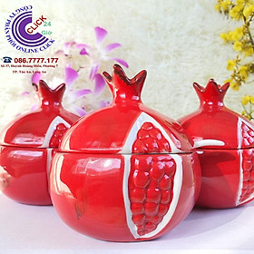 Hũ Lọ Bằng Sứ Đựng Gia Vị , Thức Ăn Dặm Hình Trái Cây Dưa Hấu , Chanh , Decor Gốm Khử Chì Siêu An Toàn