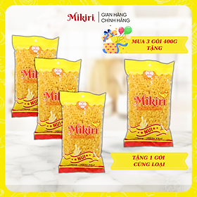MUA 3 TẶNG 1 - Bộ 4 túi Nui Ngắn Mikiri x 400g cao cấp - nguyên liệu nấu ăn thơm ngon