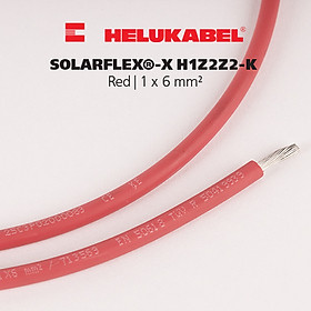 Dây cáp DC HELUKABEL SOLARFLEX-X H1Z2Z2-K | Red | 1 x 6 mm²