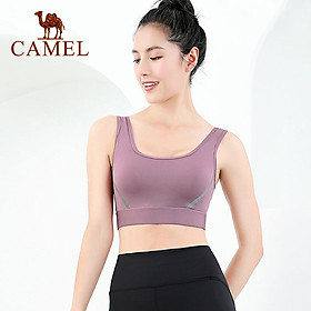 CAMEL Yoga Đồ lót nữ Chạy bộ Vest hỗ trợ cường độ cao Áo ngực thể thao Áo ngực thể dục