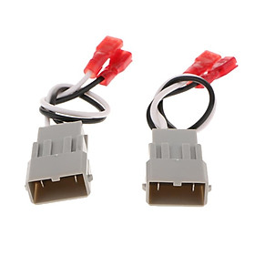 2PCS Car Radio Speaker Wire Harness Adapter Connector Plug For Honda Accord