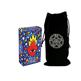 Combo Bộ Bài Del Fuego Tarot New Cao Cấp và Túi Nhung Đựng Tarot