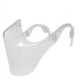 Transparent Face Mask for Adults Clear Mask Shiled Durable Mouth Shield Plastic Protective Masks for Indoor Outdoor Use