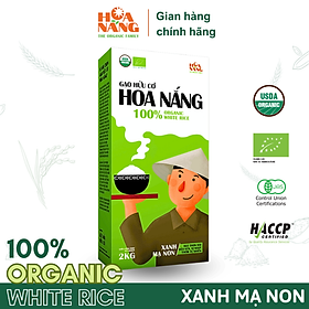 Gạo Hữu Cơ Hoa Nắng - Xanh Mạ Non 2kg