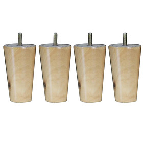 4pcs 4'' 5'' 6'' 8'' Solid Wood Taper Sofa Legs Cabinet Chair Furniture Feet