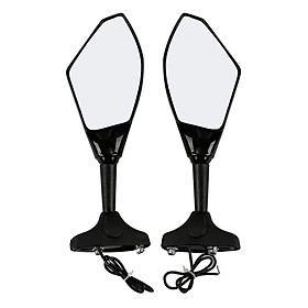 LED with light rearview mirror motorcycle modified mirror