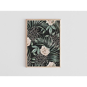 Tranh Canvas Cao Cấp | Tranh màu nước - Tropical Leaf, Tropical Decor Plant, Botanical, Watercolor Plants