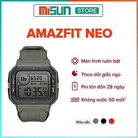 Đồng Hồ Thông Minh Theo Dõi Vận Động Theo Dõi Sức Khỏe Huami Amazfit Neo - Hàng Chính Hãng