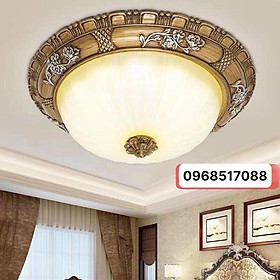 ĐÈN ỐP TRẦN KIỂU CỔ ĐIỂN , ĐÈN ỐP SẢNH, ỐP HÀNH LANG PHI 350MM - 3 CHẾ ĐỘ ÁNH SÁNG