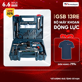 Bộ Máy Khoan Động Lực Bosch GSB 13RE SET + 100 phụ kiện chi tiết