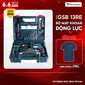 Máy Khoan Động Lực Bosch GSB-13RE SET Kèm 100 Phụ Kiện Chi Tiết