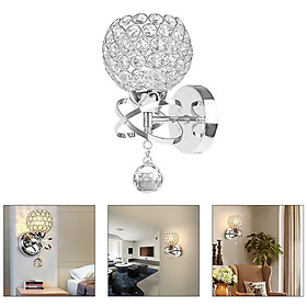 Modern Style Decorative Crystal Wall Lights, Bedside Wall Lamp Sconce for DIY Home Decor E27 Socket(No Bulb)