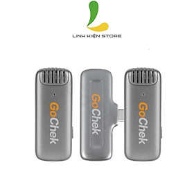 Mua Micro thu âm không dây GoChek B01 Pro - Microphone cổng kết nối type c công nghệ không dây 2.4G tương thích hệ điều hành Androidd- Hàng nhập khẩu