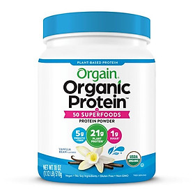 Đạm thực vật và Superfoods hữu cơ Orgain Organic Protein & Superfoods