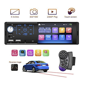 4.1 Inch Touch Screen Car MP5 Player 1Din Auto FM Stereo Audio Radio Bluetooth Steering Wheel Control