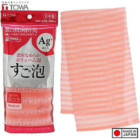 Khăn tắm kháng khuẩn Ag+ Towa Sangyo 28x100cm (Medium) - Hàng Nội Địa Nhật Bản nhập khẩu