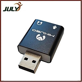 Mua MÀU ĐEN MIKUSOĐẦU CHUYỂN ĐỔI CỔNG USB RA CỔNG AUDIO ADT-S006 - JL